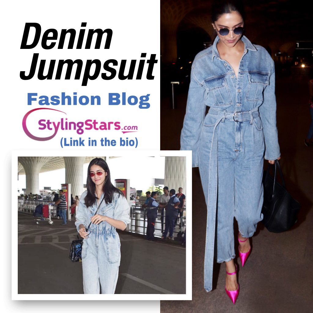 denim jumpsuit in the style